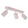 Spot de plafond métal rose GU10 52 cm long chambre denfant
