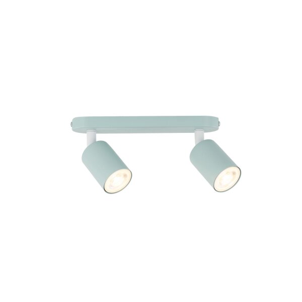 Spot de plafond chambre denfant métal 35 cm long 2x GU10 Mint
