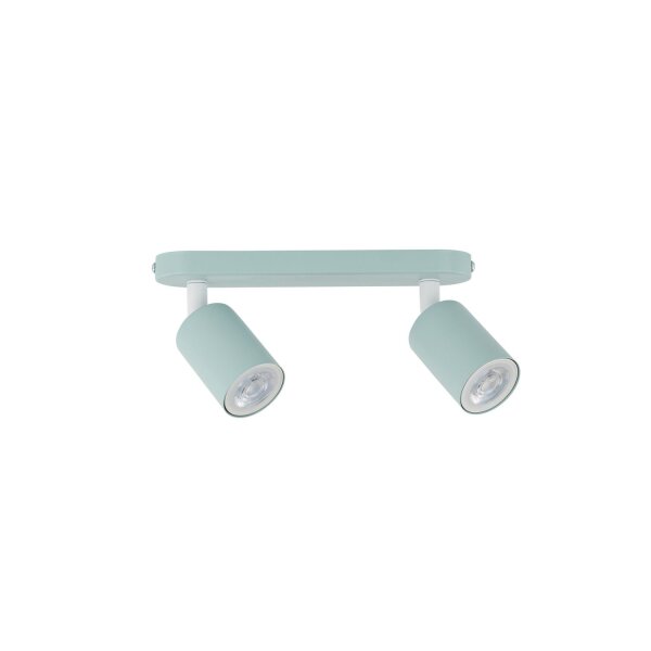 Spot de plafond chambre denfant métal 35 cm long 2x GU10 Mint