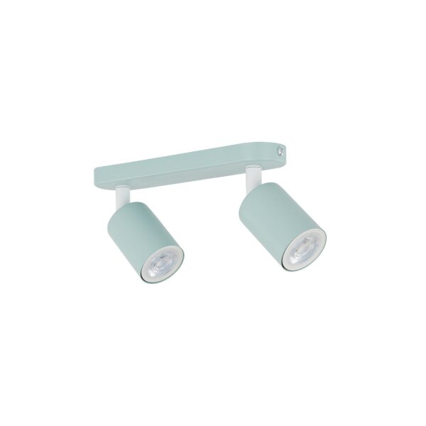 Spot de plafond chambre denfant métal 35 cm long 2x GU10 Mint