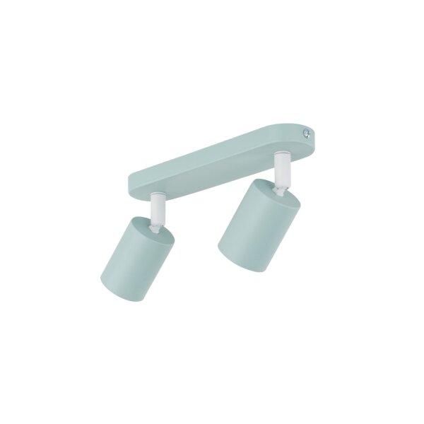 Spot de plafond chambre denfant métal 35 cm long 2x GU10 Mint