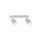 Spot de plafond chambre denfant métal 35 cm long 2x GU10 Mint