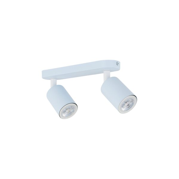 Projecteur chambre denfant bleu clair L : 35 cm métal 2x GU10