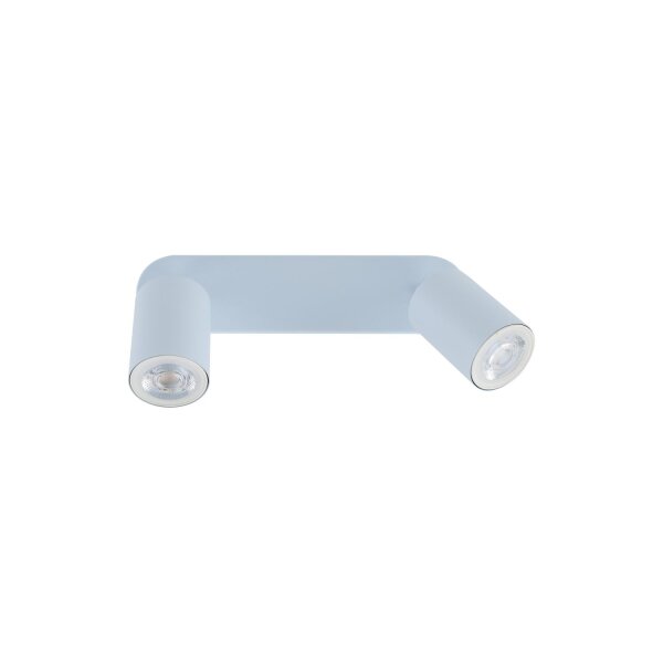 Projecteur chambre denfant bleu clair L : 35 cm métal 2x GU10