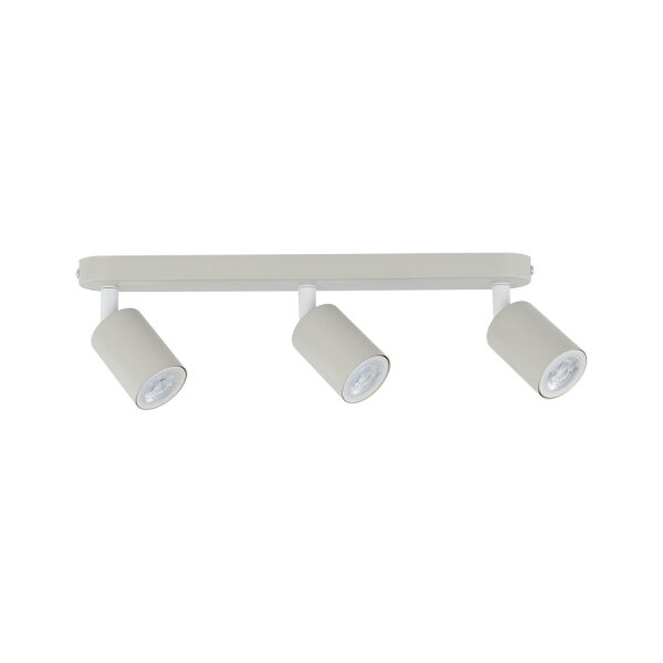 Spot de plafond métal chambre denfant L : 52 cm beige 3x GU10