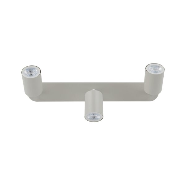 Spot de plafond métal chambre denfant L : 52 cm beige 3x GU10