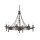Suspension CAMELOT 9 fer noir &Oslash;74cm Lampe