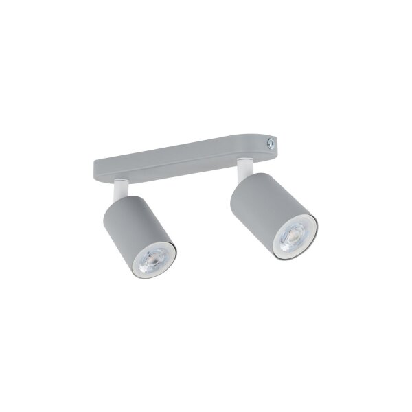 Projecteur de plafond Enfants Gris L : 35 cm orientable Métal 2x GU10