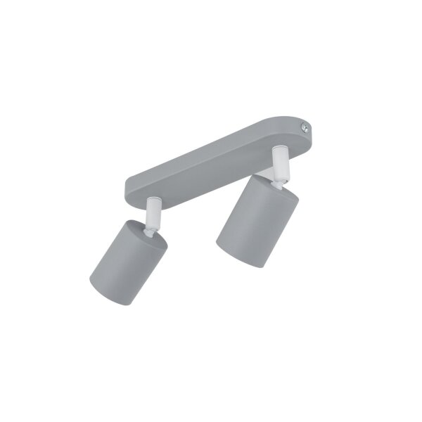 Projecteur de plafond Enfants Gris L : 35 cm orientable Métal 2x GU10