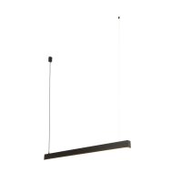 Lampe LED à suspendre noire 112,5 cm de long 4000...