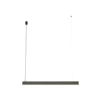 Lampe LED à suspendre noire 112,5 cm de long 4000...