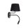 Applique Interrupteur Col de cygne H : 50 cm E27 + G9 Noir