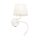 Applique murale avec fonction de recharge USB Interrupteur Col de cygne Blanc