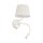 Applique murale avec fonction de recharge USB Interrupteur Col de cygne Blanc