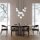 Suspension Boule Verre Métal L : 60 cm Noir Blanc 13x G9