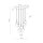 Suspension Boule Verre Métal L : 60 cm Noir Blanc 13x G9