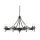 Suspension CAMELOT 9 Noir &Oslash;95cm Lampe &agrave; suspendre