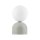 Petite lampe de table H : 21 cm Ø 12 cm Beige Blanc Métal Verre G9