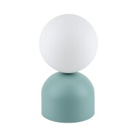Lampe de table verre métal H : 21 cm Ø 12...