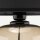 Lampe de table verre fumé tissu E27 48 cm Ø 30 cm KYLE
