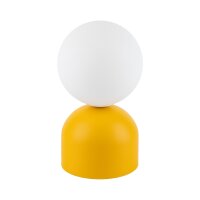 Lampe de table rétro verre métal H : 21 cm...