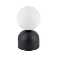 Lampe de table noir blanc G9 verre métal H : 21 cm...