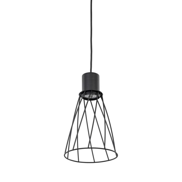 Suspension Métal Noir Ø 16 cm H : max. 170 cm GU10