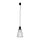 Suspension Métal Noir Ø 16 cm H : max. 170 cm GU10