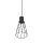 Suspension Métal Noir Ø 16 cm H : max. 170 cm GU10