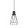 Suspension Métal Noir Ø 16 cm H : max. 170 cm GU10