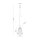 Suspension Métal Noir Ø 16 cm H : max. 170 cm GU10