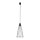 Lampe à suspendre métal Ø 19 cm H : max. 180 cm Noir GU10