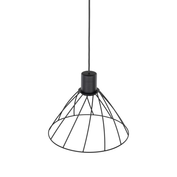 Suspension Métal Noir Ø 29,5 cm H : max. 165 cm GU10