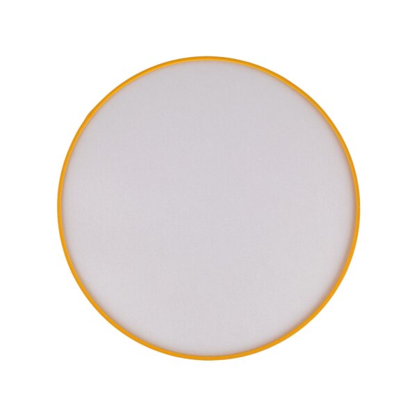 Lampe de plafond chambre denfant jaune ronde Ø 38 cm tissu 4x E27