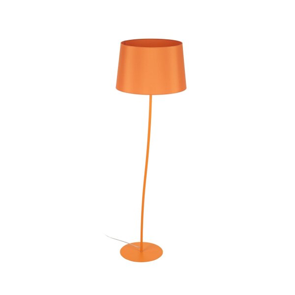 Lampadaire Chambre denfant Orange E27 150 cm petit tissu métal