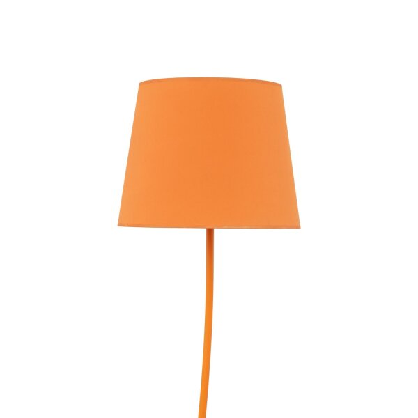Lampadaire Chambre denfant Orange E27 150 cm petit tissu métal
