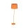 Lampadaire Chambre denfant Orange E27 150 cm petit tissu métal