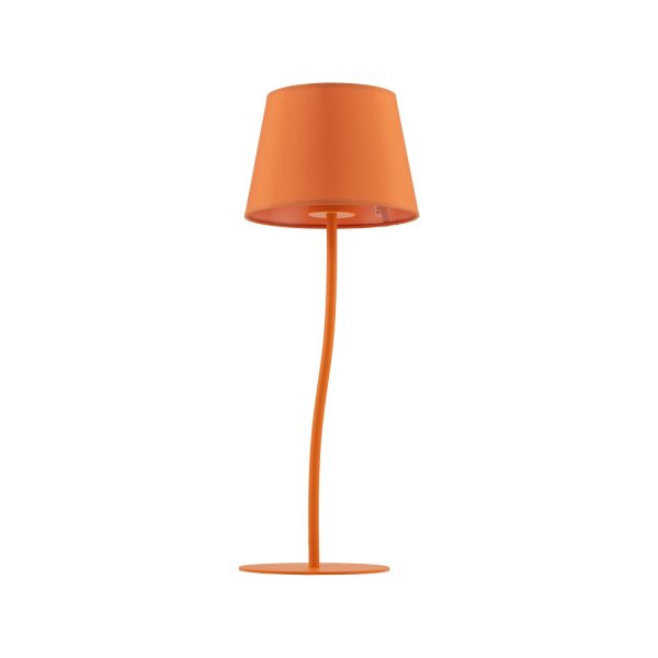Lampe de chambre denfant Table Orange H : 37cm petit E27 métal tissu