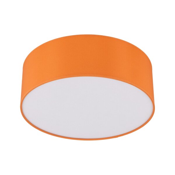 Lampe pour chambre denfant Tissu rond Ø 38 cm Orange 4x E27 Plafond