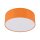 Lampe pour chambre denfant Tissu rond Ø 38 cm Orange 4x E27 Plafond
