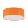 Lampe pour chambre denfant Tissu rond Ø 38 cm Orange 4x E27 Plafond