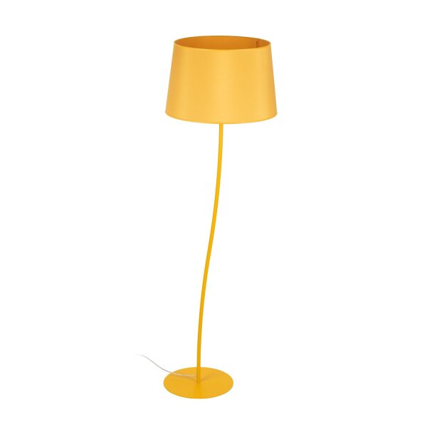 Lampe de chambre denfant jaune E27 150 cm petit tissu métal