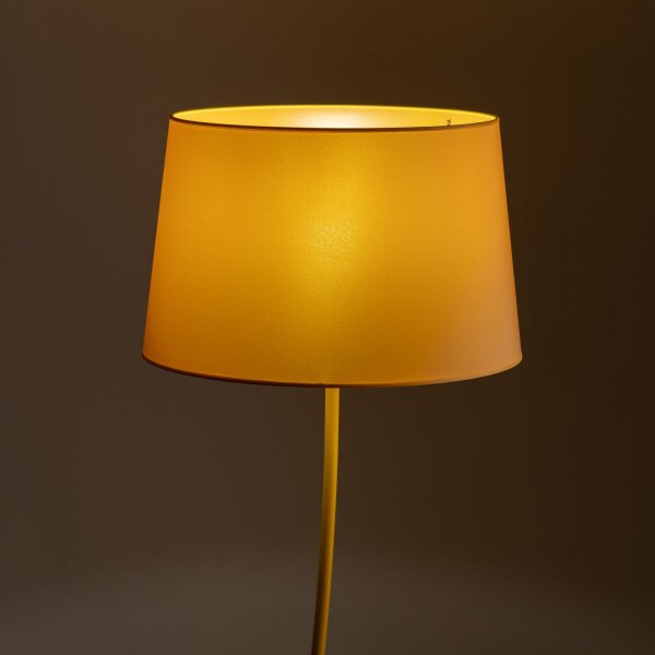 Lampe de chambre denfant jaune E27 150 cm petit tissu métal
