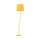 Lampe de chambre denfant jaune E27 150 cm petit tissu métal
