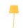 Lampe de chambre denfant jaune E27 150 cm petit tissu métal