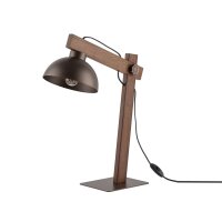 Lampe de table articulée 52 cm de haut bois...