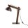 Lampe de table articulée 52 cm de haut bois métal E27 réglable