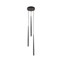 Suspension Noir &Oslash; 20 cm ajustable G9 3-flamme