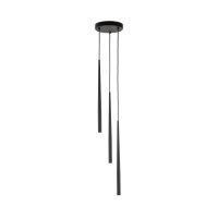 Suspension Noir Ø 20 cm ajustable G9 3-flamme