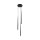 Suspension Noir Ø 20 cm ajustable G9 3-flamme